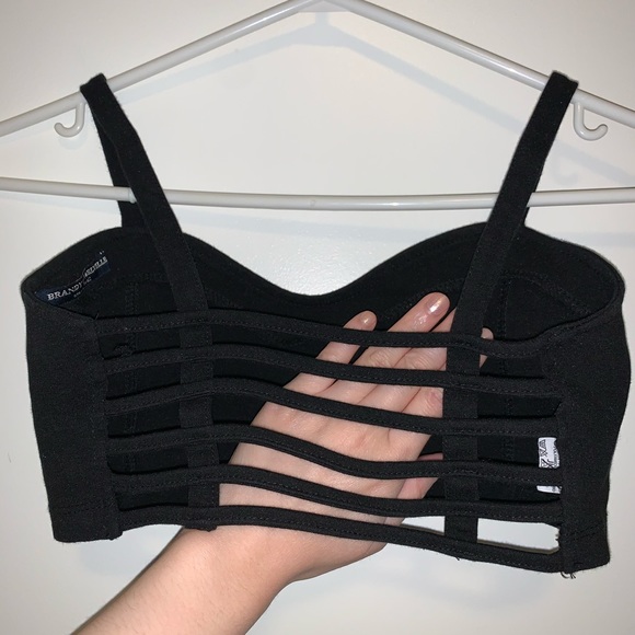 Brandy Melville | Black Chiyo Bralette - Picture 3 of 5